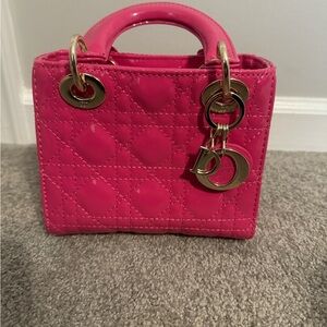 Pink Quilted Handbag
